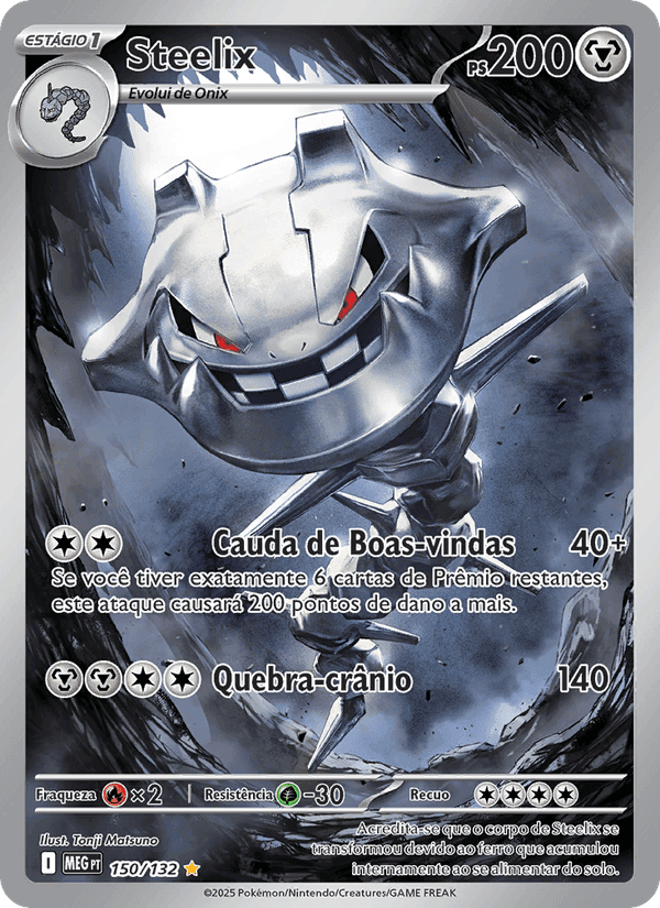 Steelix, carta 150 di Megaevolução