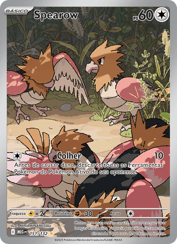 Spearow, card 151 from Megaevolução