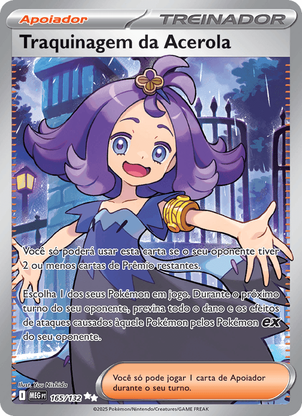 Traquinagem da Acerola, carta 165 de Megaevolução