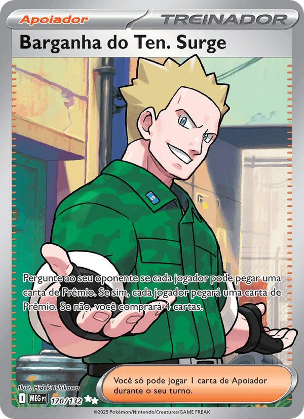Barganha do Ten. Surge, card 170 from Megaevolução