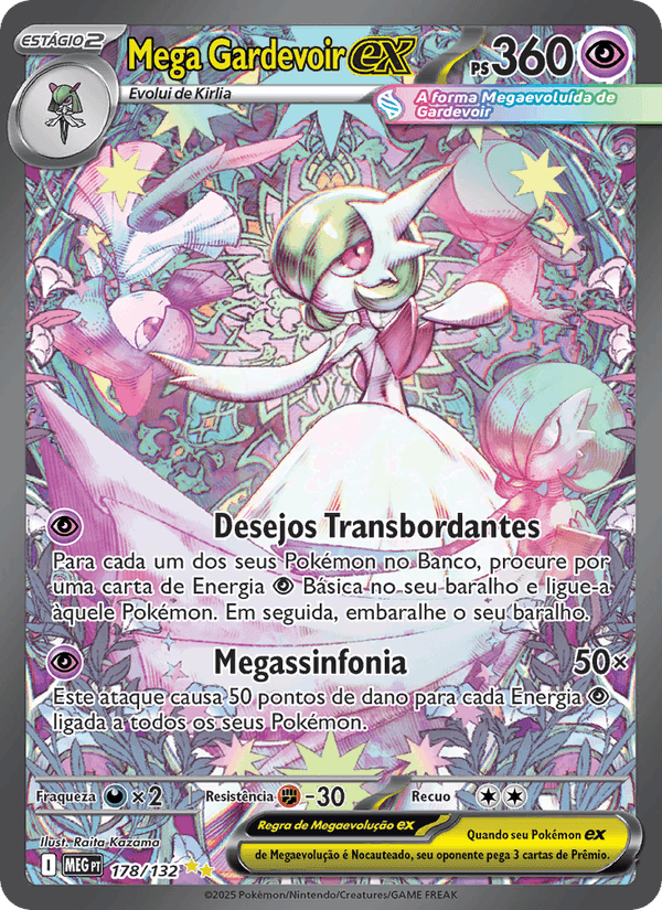 Mega Gardevoir ex, carta 178 de Megaevolução