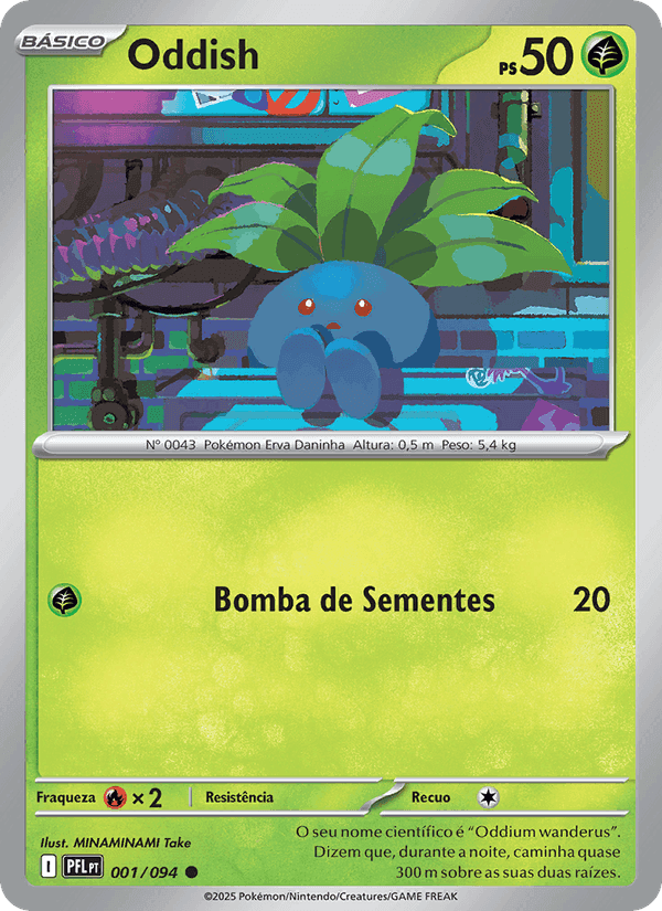 Oddish, carta 001 de Fogo Fantasmagórico