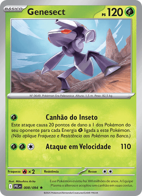 Genesect, carta 008 de Fogo Fantasmagórico