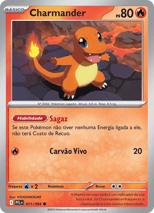 Charmander, carta 011 di Fogo Fantasmagórico