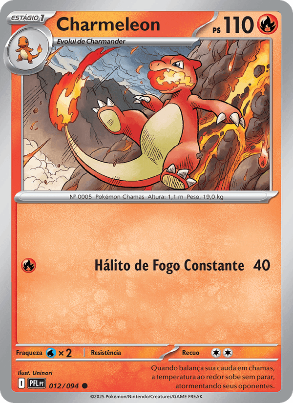 Charmeleon, carta 012 de Fogo Fantasmagórico