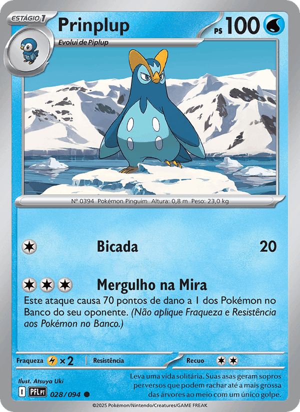 Prinplup, carta 028 de Fogo Fantasmagórico