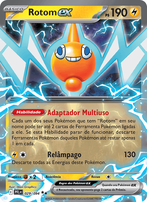 Rotom ex, carta 029 de Fogo Fantasmagórico
