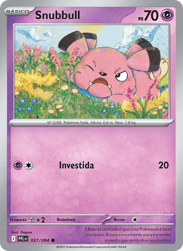Snubbull, carta 037 de Fogo Fantasmagórico