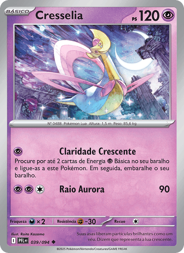 Cresselia, carta 039 di Fogo Fantasmagórico