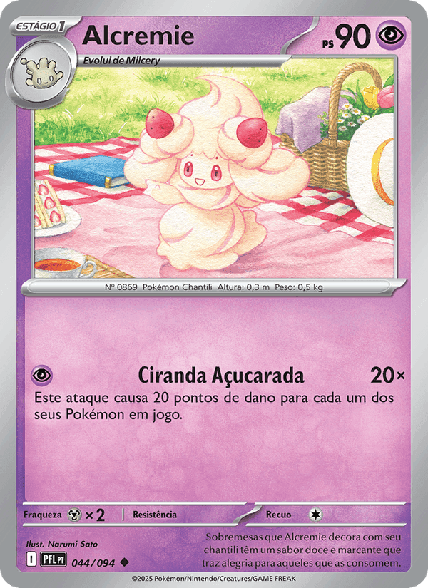 Alcremie, carta 044 de Fogo Fantasmagórico
