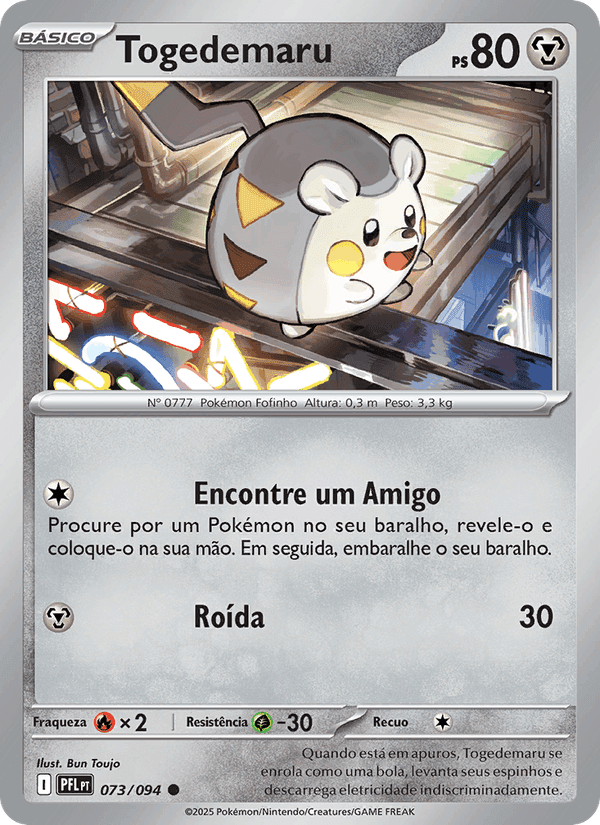 Togedemaru, carta 073 de Fogo Fantasmagórico