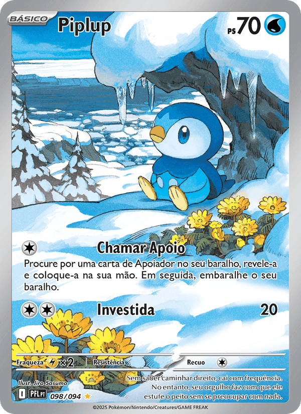 Piplup, carta 098 de Fogo Fantasmagórico