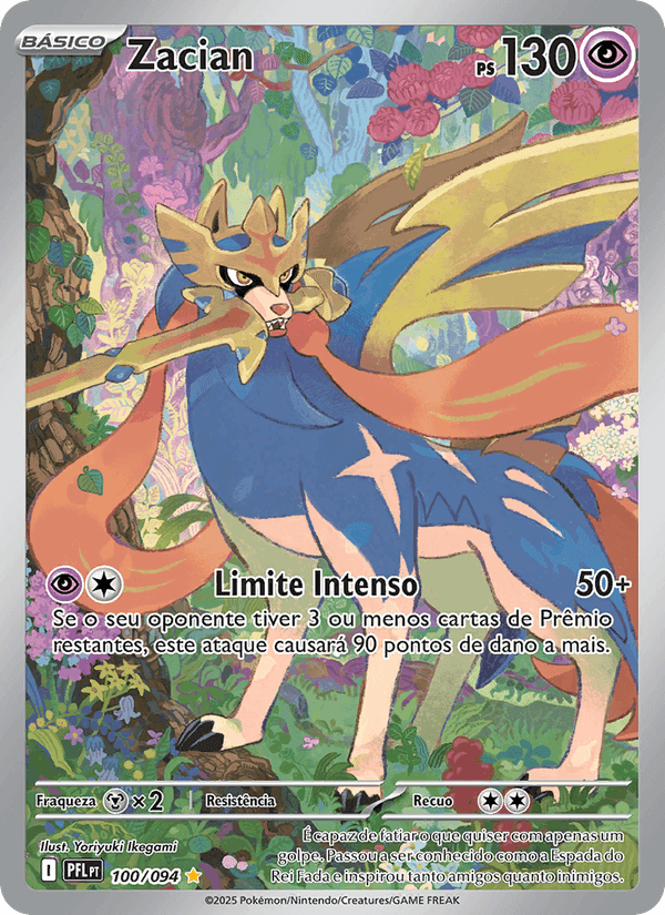 Zacian, carta 100 de Fogo Fantasmagórico