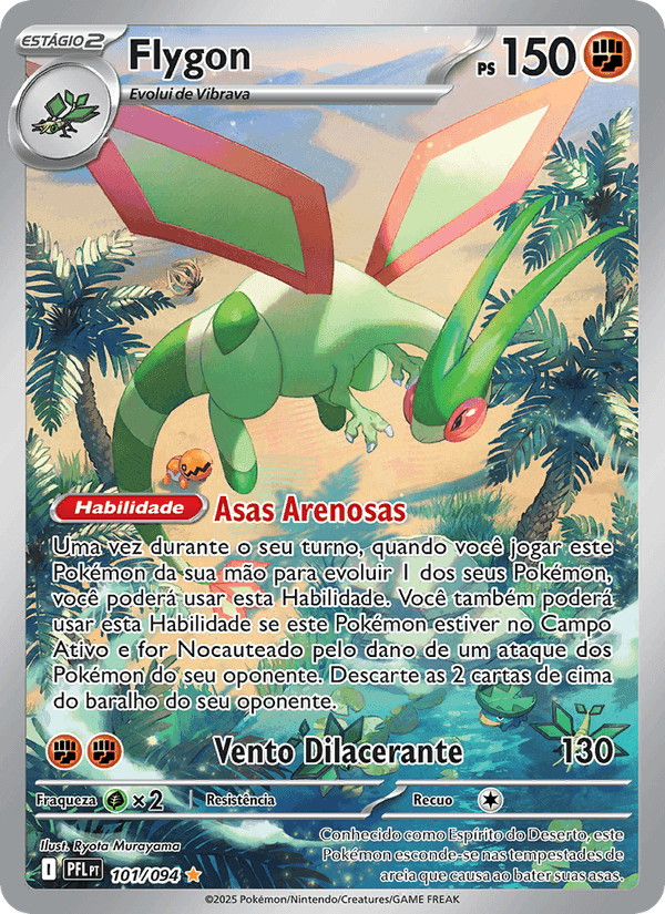 Flygon, carta 101 de Fogo Fantasmagórico