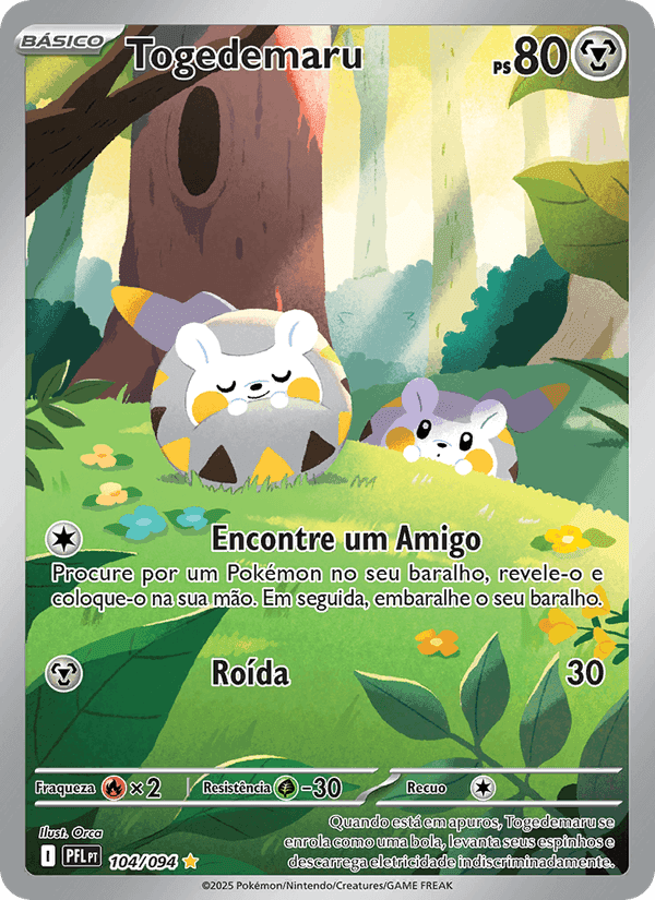 Togedemaru, carta 104 di Fogo Fantasmagórico