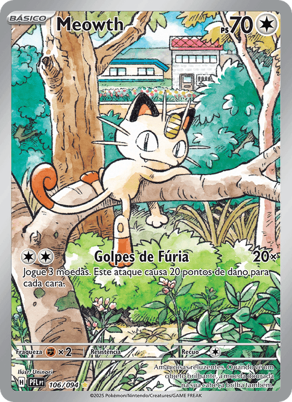 Meowth, carta 106 di Fogo Fantasmagórico