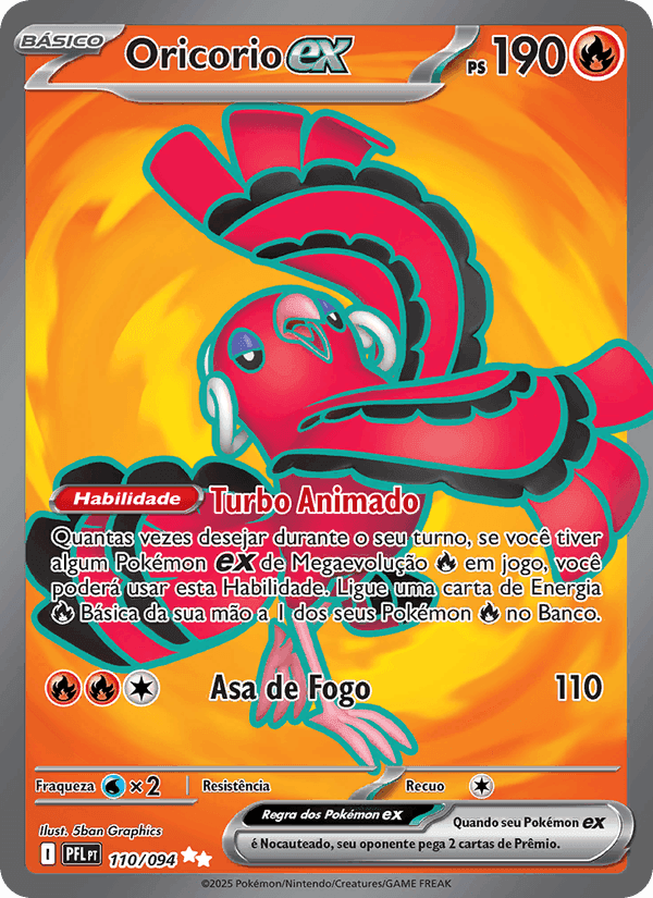 Oricorio ex, card 110 from Fogo Fantasmagórico