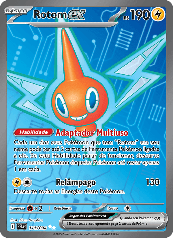 Rotom ex, carta 111 de Fogo Fantasmagórico