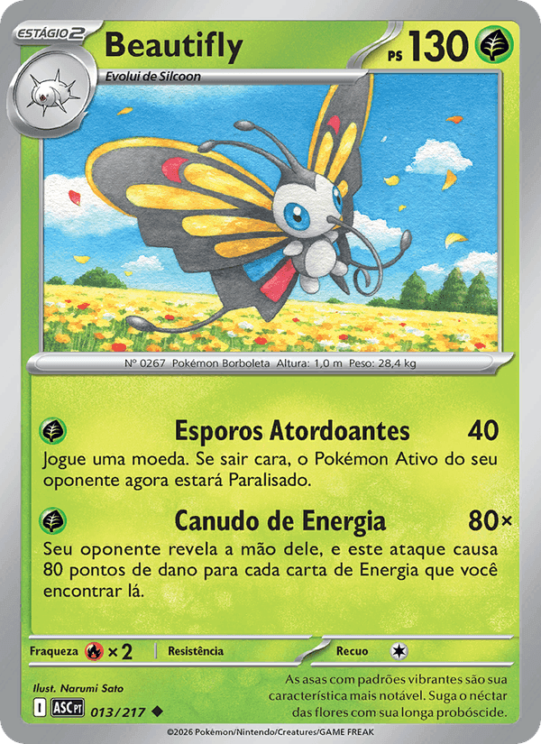 Beautifly, carta 013 de Heróis Excelsos