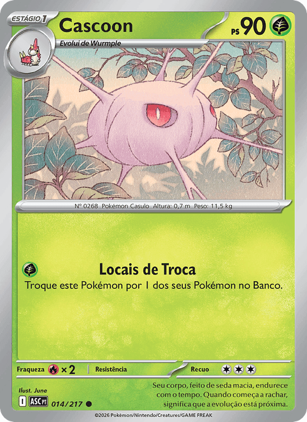 Cascoon, carta 014 de Heróis Excelsos