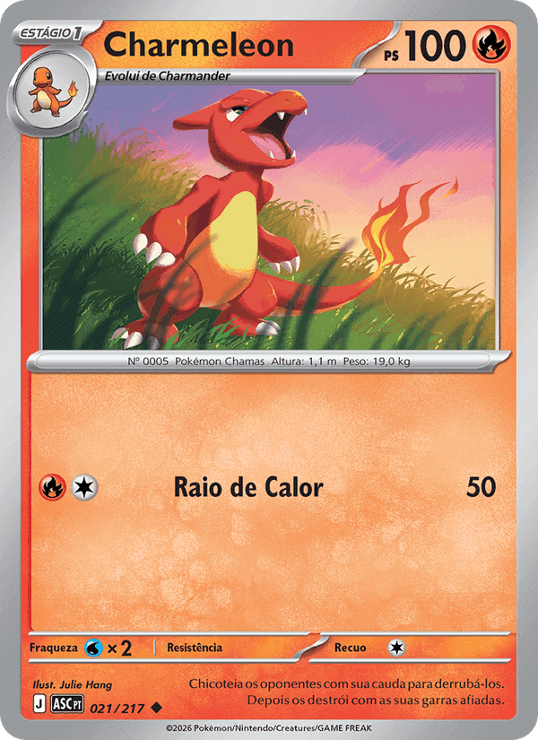 Charmeleon, carta 021 de Heróis Excelsos