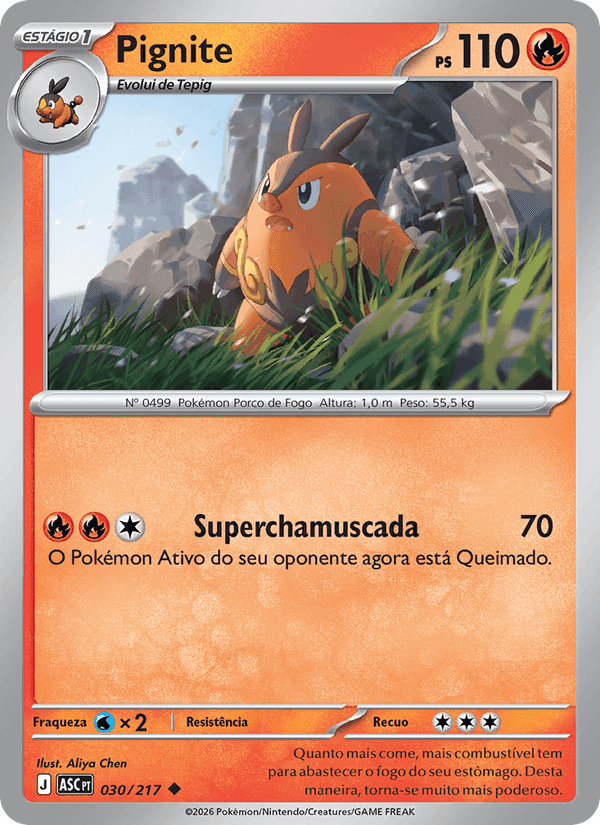 Pignite, carta 030 de Heróis Excelsos