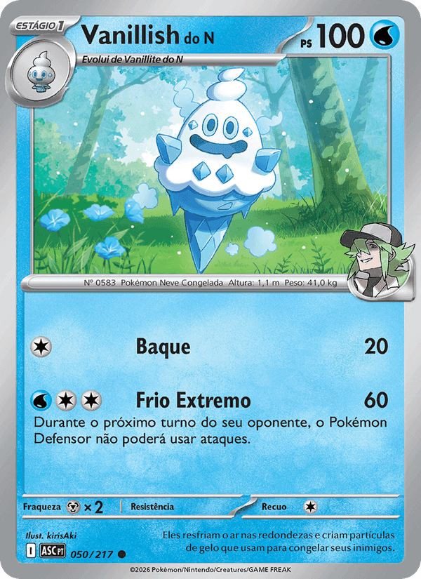 Vanillish do N, carta 050 de Heróis Excelsos