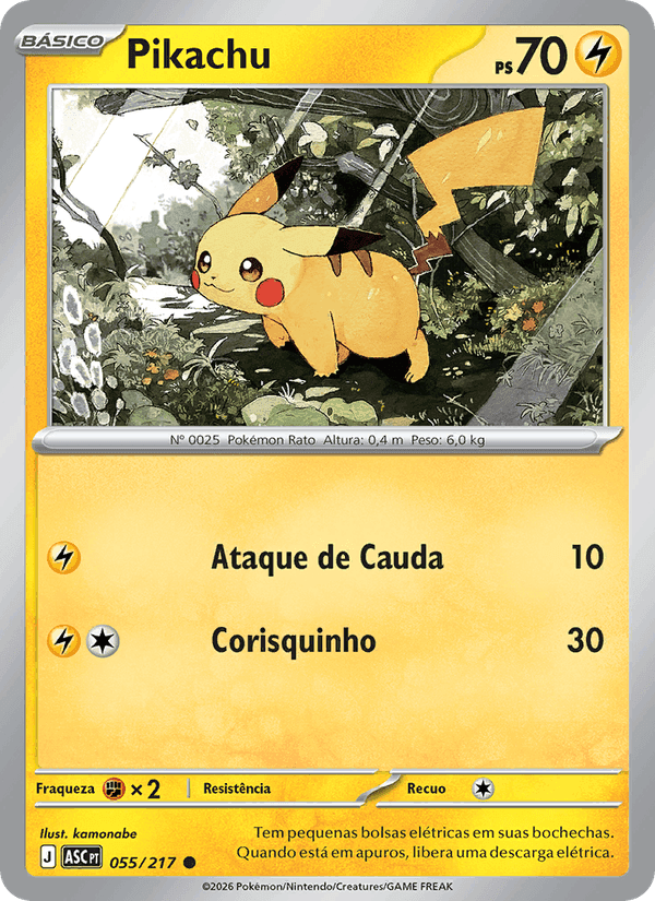 Pikachu, carta 055 de Heróis Excelsos