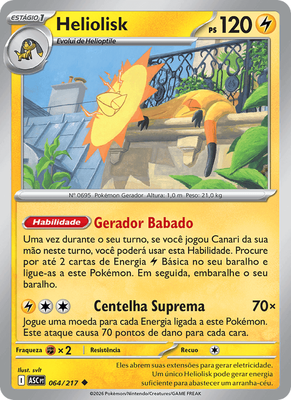 Heliolisk, carte 064 de Heróis Excelsos