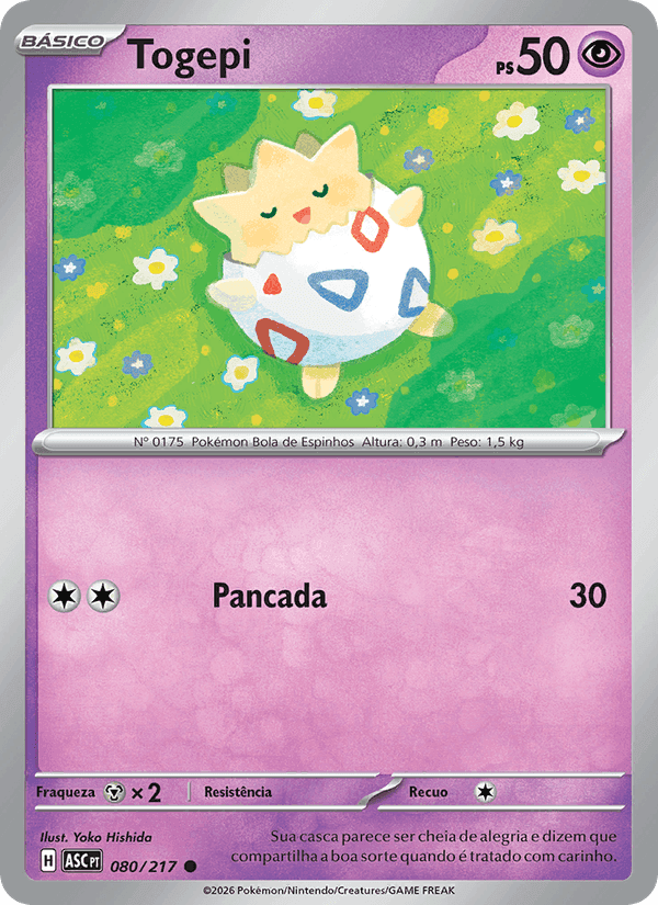 Togepi, carta 080 di Heróis Excelsos
