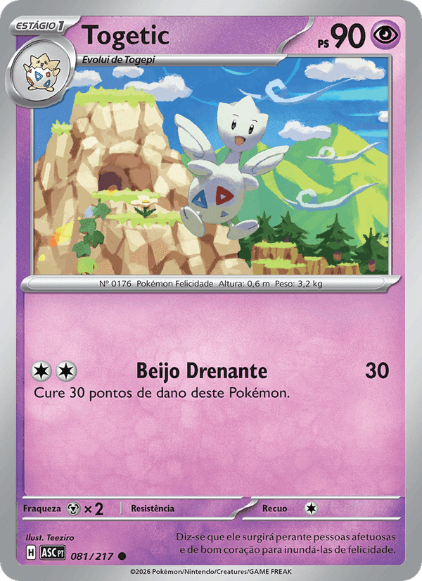Togetic, carta 081 de Heróis Excelsos