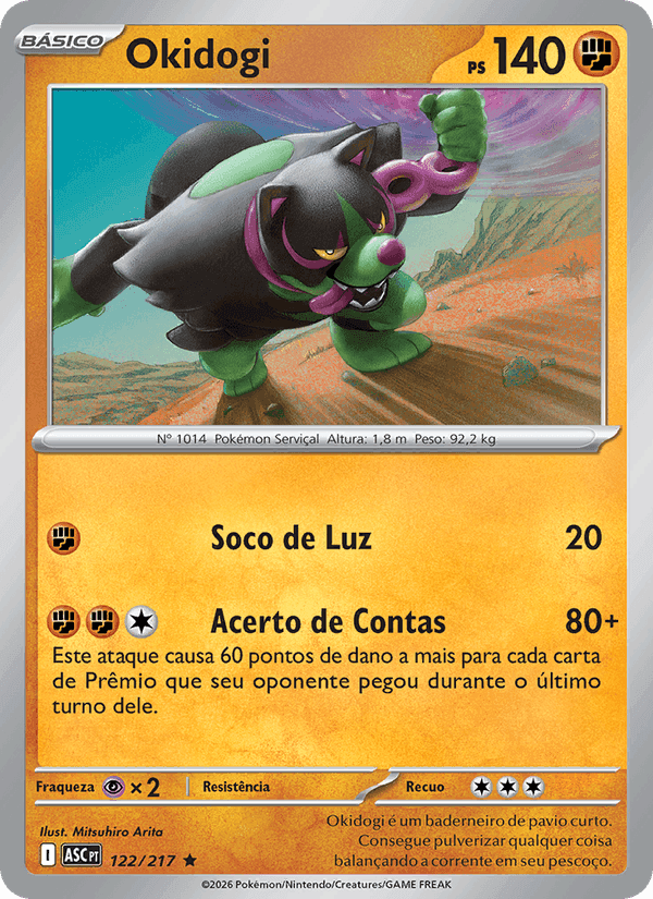 Okidogi, card 122 from Heróis Excelsos