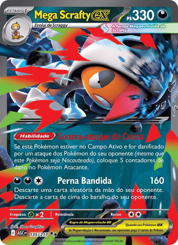 Mega Scrafty ex, carta 135 di Heróis Excelsos