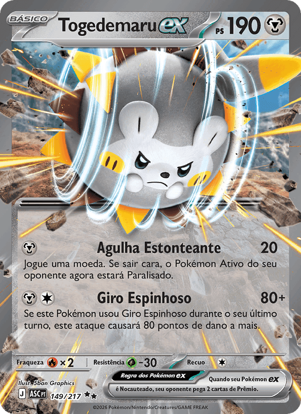 Togedemaru ex, carta 149 de Heróis Excelsos