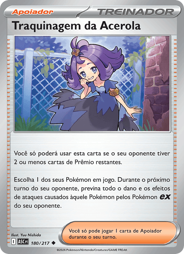 Traquinagem da Acerola, carta 180 de Heróis Excelsos