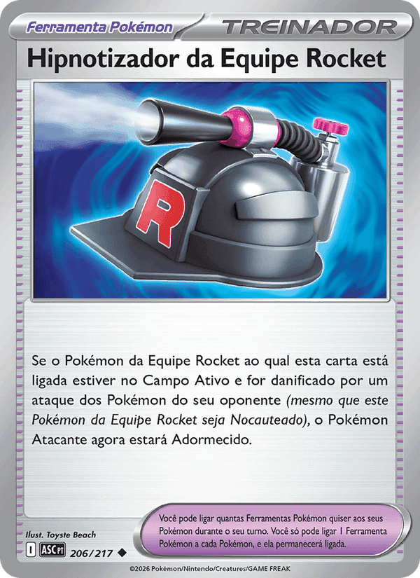 Hipnotizador da Equipe Rocket, carta 206 de Heróis Excelsos