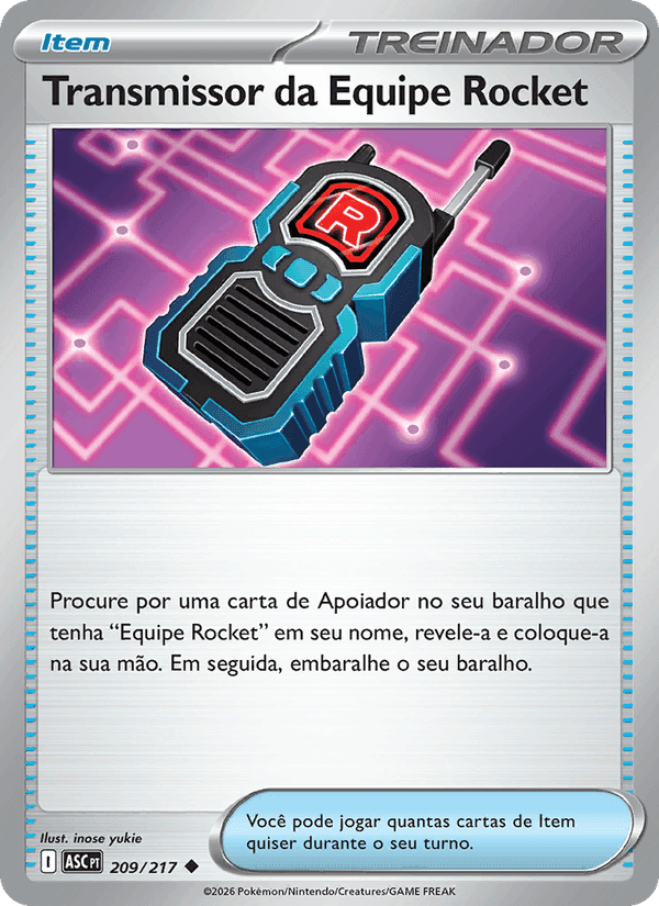 Transmissor da Equipe Rocket, carte 209 de Heróis Excelsos