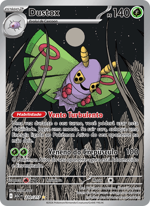 Dustox, card 220 from Heróis Excelsos