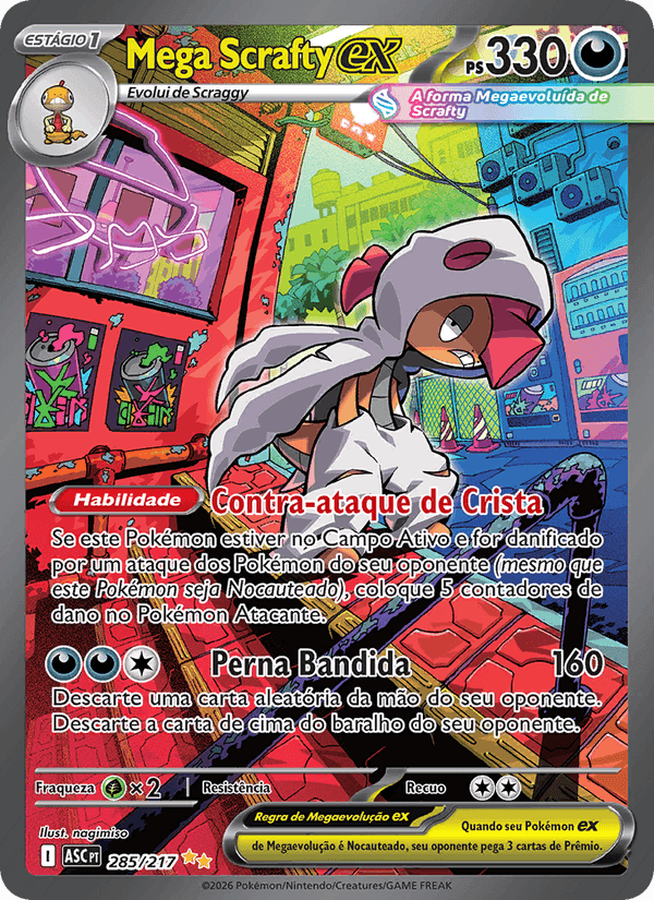 Mega Scrafty ex, carta 285 de Heróis Excelsos