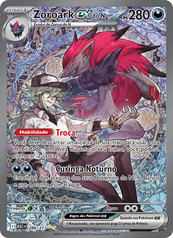 Heróis Excelsos の 286 番、Zoroark ex do N