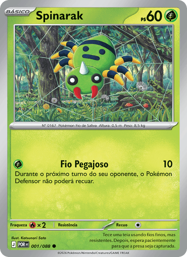 Spinarak, card 001 from Equilíbrio Perfeito