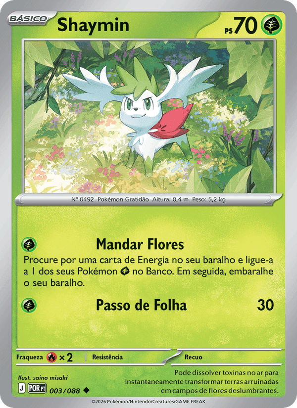Shaymin, carta 003 de Equilíbrio Perfeito