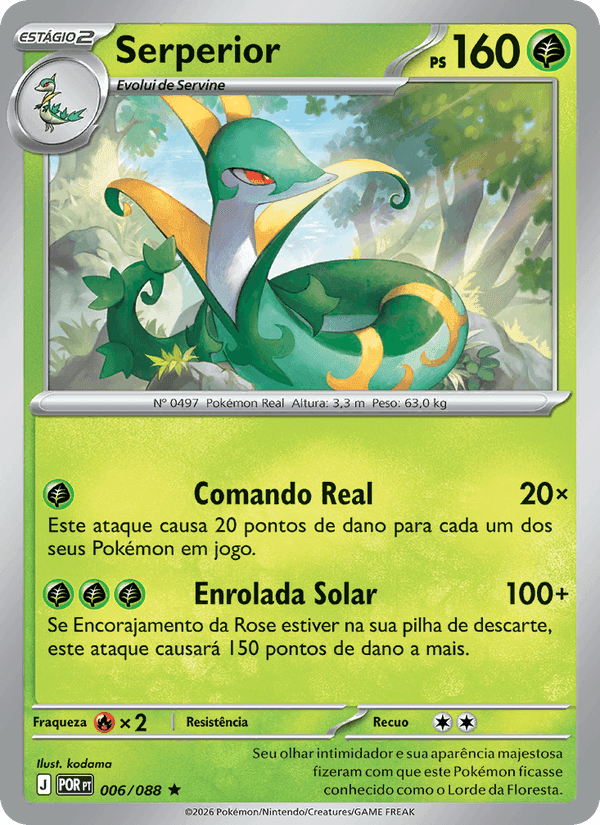 Serperior, carta 006 de Equilíbrio Perfeito