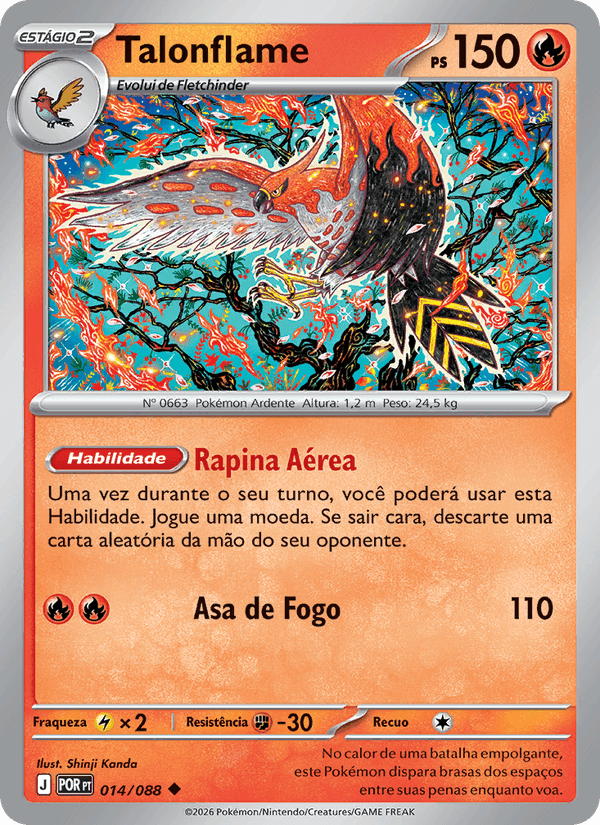 Talonflame, carte 014 de Equilíbrio Perfeito
