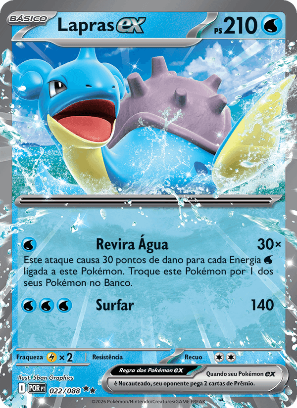 Lapras ex, card 022 from Equilíbrio Perfeito