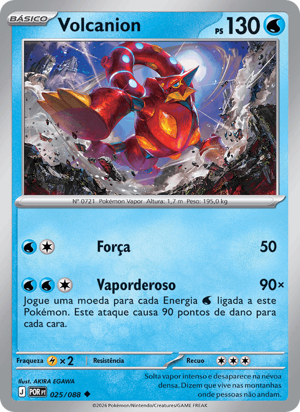 Volcanion, carta 025 de Equilíbrio Perfeito