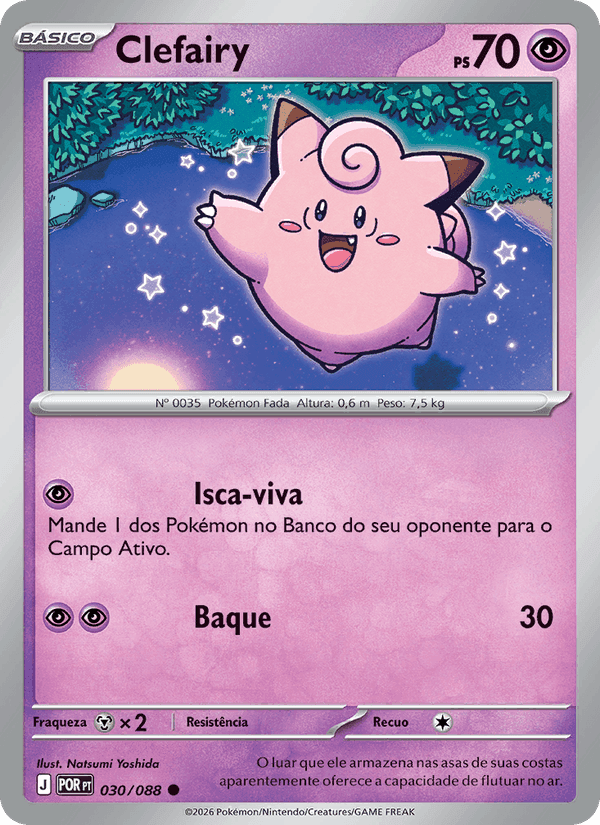Clefairy, carta 030 de Equilíbrio Perfeito
