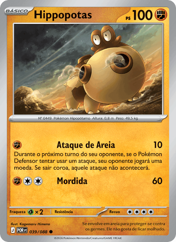Hippopotas, carte 039 de Equilíbrio Perfeito