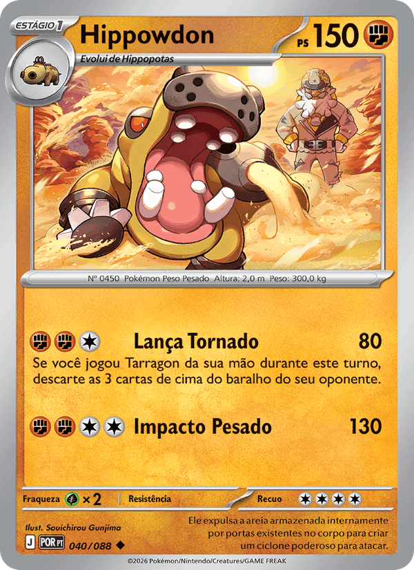 Hippowdon, carte 040 de Equilíbrio Perfeito