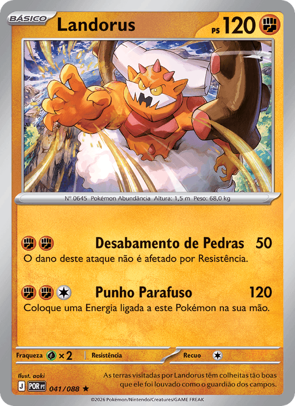 Landorus, card 041 from Equilíbrio Perfeito